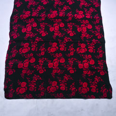 Crepe Black & Red Unstitched Suit