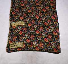 Twill Cotton Black Unstitched Suit
