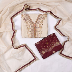 Shimmer Brown Unstitched Suit