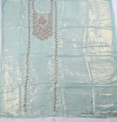 Sasha Silk Pastel Blue Unstitched Suit