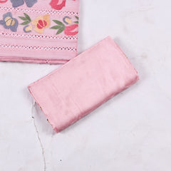 Organza Pink Unstitched Suit