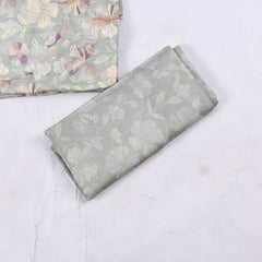 Muslin Mint Green Unstitched Suit