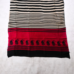 Maheshwari Cotton Red Unstitched Suit