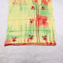Twill Organza Parrot Unstitched Suit