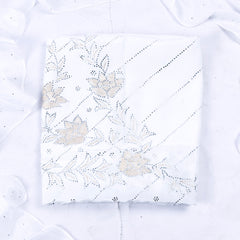 Crepe White Unstitched Suit