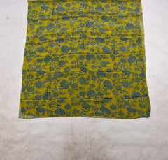 Crepe Mustard Yellow Unstitched Suit