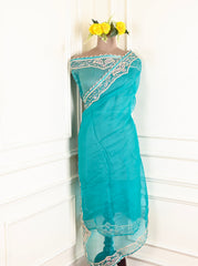 Gavadin Sky Blue Unstitched Suit