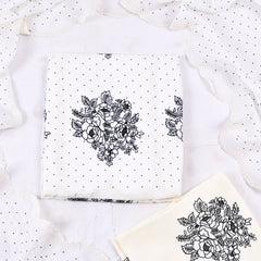 Organza White Unstitched Suit