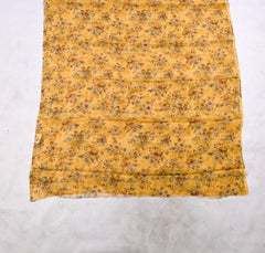 Kashmiri Cotton Check Yellow Unstitched Suit