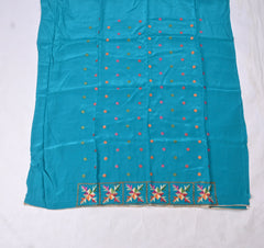 Crepe Sky Blue Unstitched Suit