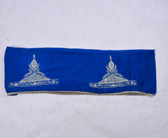 Raw Silk Blue Unstitched Suit