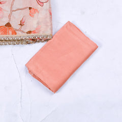 Shimmer Peach Unstitched Suit