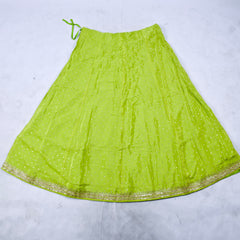 Crepe Parrot Peplum Lehenga Suit