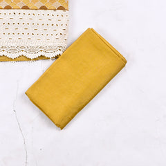 Mul Chanderi Yellow Unstitched Suit