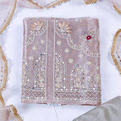 Glass Shimmer Grey Unstitched Suit