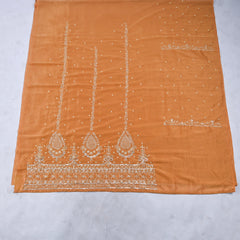 Shimmer Yellow Unstitched Lehenga Suit