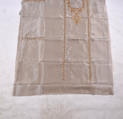 Glass Shimmer Silver Unstitched Suit