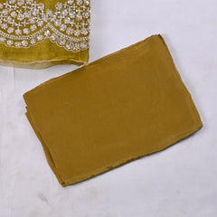 Crush Mehandi Unstitched Suit