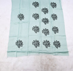 Organza Ferozi Unstitched Suit
