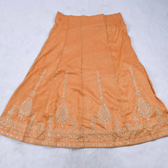 Shimmer Yellow Unstitched Lehenga Suit