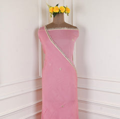 Giraffe Shimmer Pink Unstitched Suit