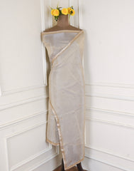 Shimmer Beige Unstitched Suit