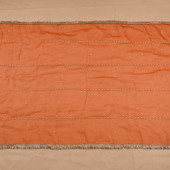 Organza Rust Unstitched Suit
