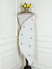 Cora Cotton Off White Unstitched Suit