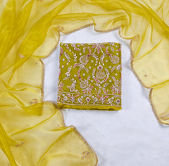Glass Mehandi Unstitched Suit