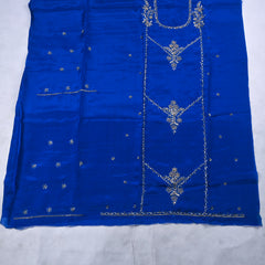 Crepe Blue Unstitched Suit