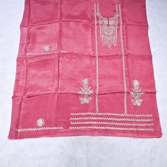 Crepe Onion Pink Unstitched Suit
