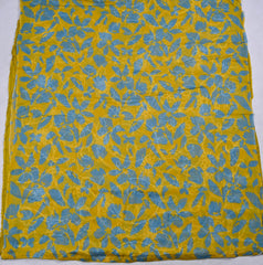 Georgette Yellow Unstitched Suit