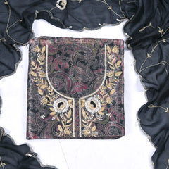 Crush Black Unstitched Suit