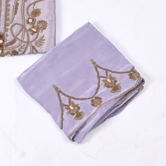 Tissue Shimmer Lavender Unstitched Suit