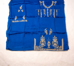 Gavadin Silk Blue Unstitched Suit