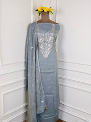 Linen Grey Unstitched Suit