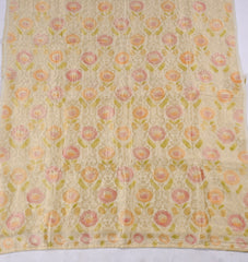 Banarasi Beige Unstitched Suit