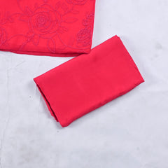 Organza Pink Unstitched Suit