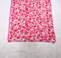 Kashmiri Cotton Check Pink Unstitched Suit