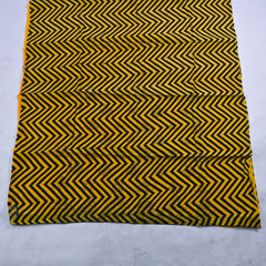 Crepe Yellow Unstitched Suit