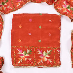 Crepe Rust Unstitched Suit