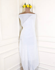 Crepe White Unstitched Suit