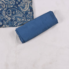 Crepe Powder Blue Unstitched Suit