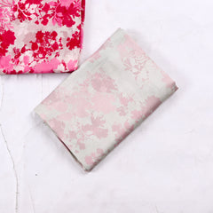 Kashmiri Cotton Check Pink Unstitched Suit