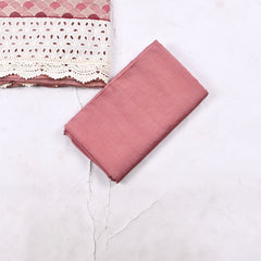 Mul Chanderi Pink Unstitched Suit