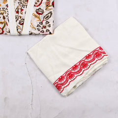Mul Check White Unstitched Suit