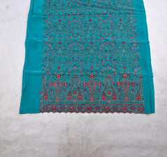 Crepe Sky blue Unstitched Suit