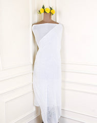 Crepe White Unstitched Suit