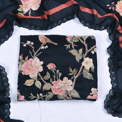 Crepe Black Unstitched Suit