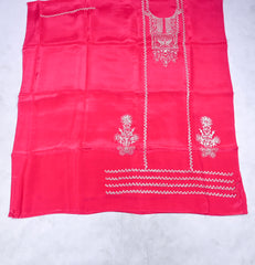 Crepe Magenta Unstitched Suit
